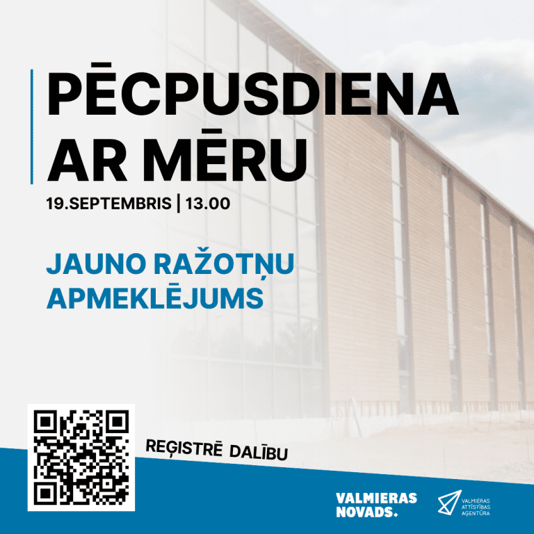 19. septembrī aicinām uz pasākumu “Pēcpusdiena ar mēru” | Jauno ražotņu apmeklējums