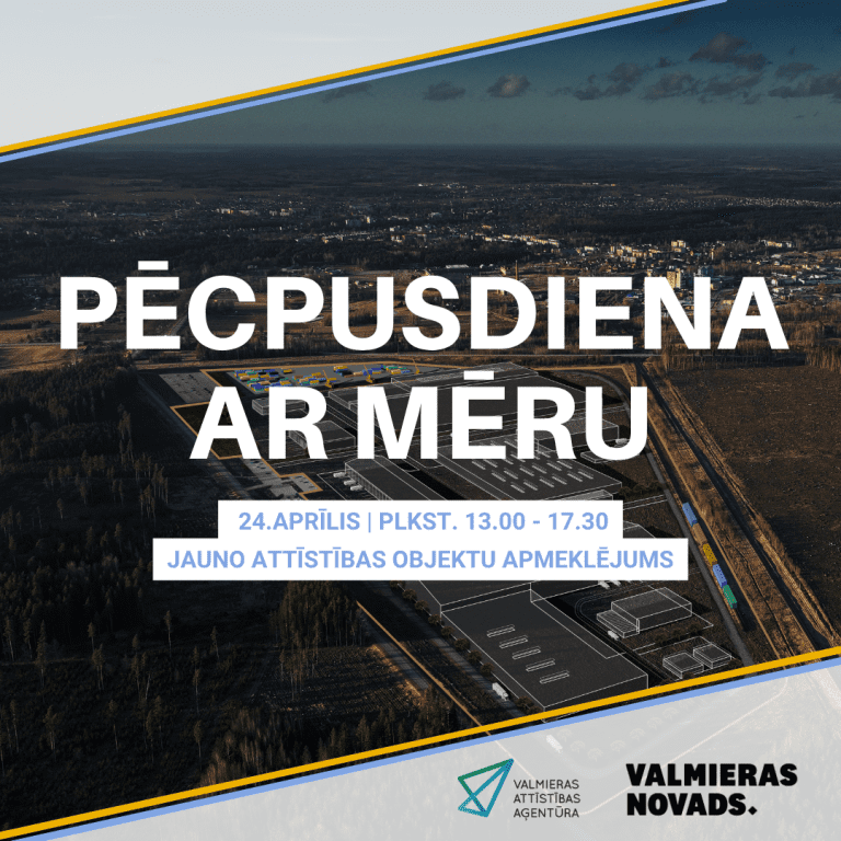 Pēcpusdiena ar mēru 24. aprīlī aicina iepazīt pilsētas attīstību klātienē